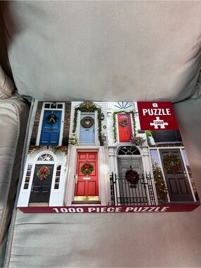 1000-Piece Holiday Doors Jigsaw Puzzle - Multicolor